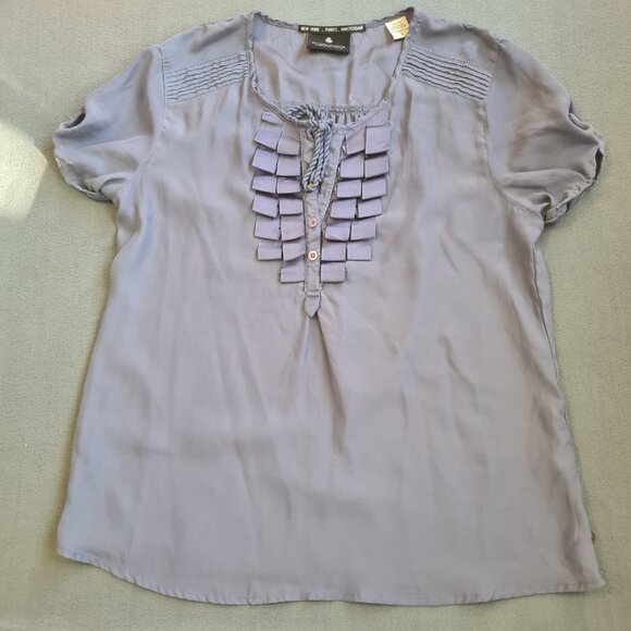 Maison Scotch Women Tunic Blouse Top Size 1 (US 0) Preppy Stylish Purple - Picture 6 of 10